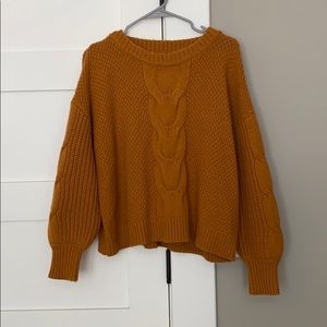 JCrew Orange/Brown Sweater
